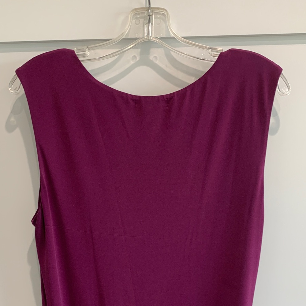 Velvet by Graham & Spencer Sleeveless Tie-Waist Midi Dress in Deep Plum - Picture 6 of 11
